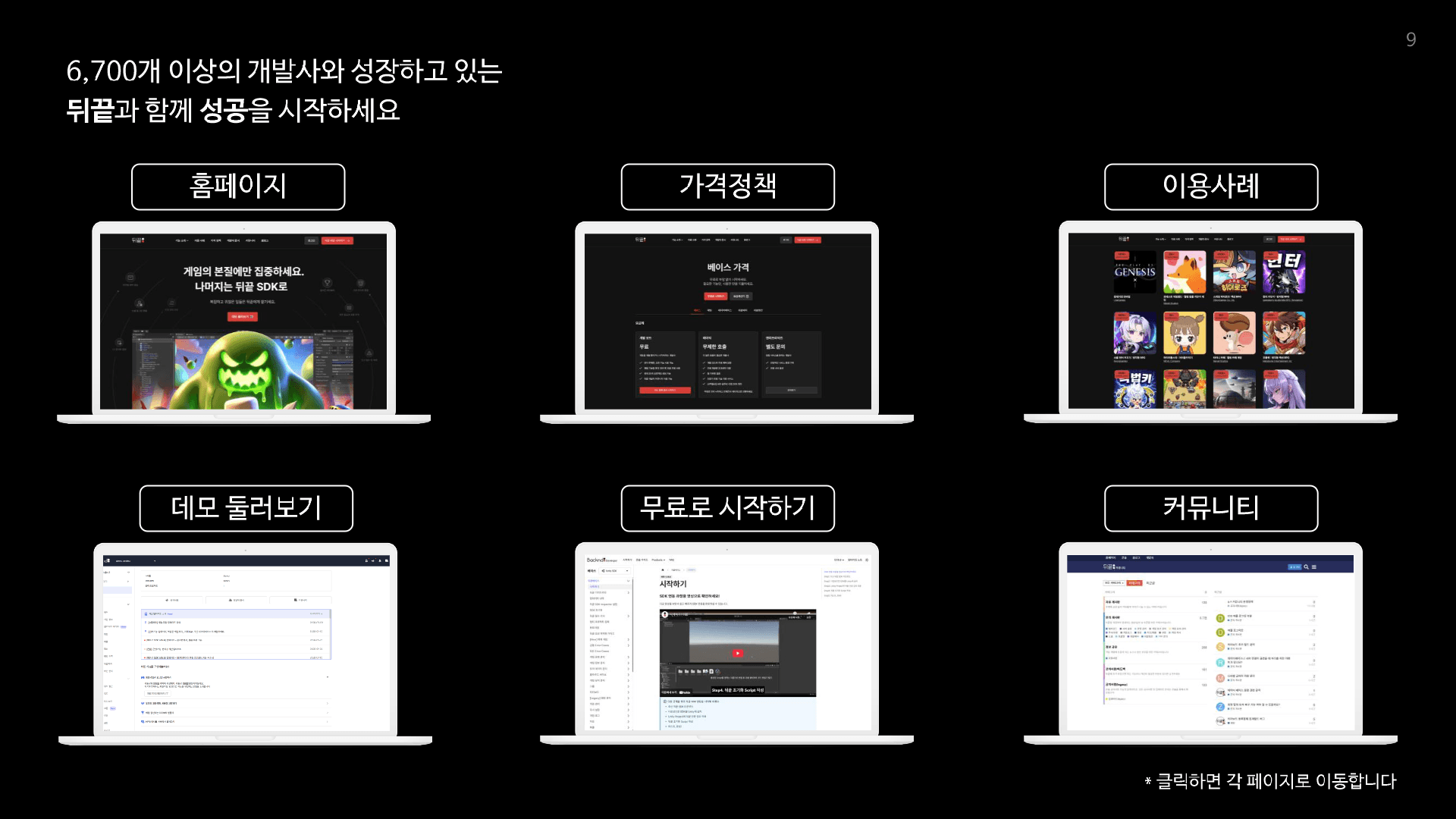 뒤끝(BACKND) 소개 9